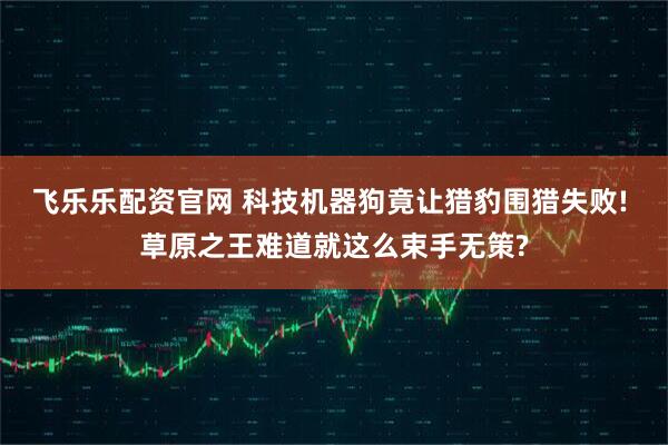 飞乐乐配资官网 科技机器狗竟让猎豹围猎失败! 草原之王难道就这么束手无策?